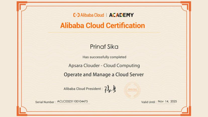 Certificate of Completion for Backend Web Development from Dicoding